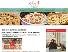 Tablet Screenshot of cookinvenice.com
